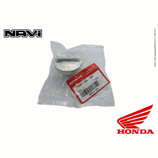 Honda Fuel Tank Cap 2022-2025 Navi Nva110b OEM 17620-K0L-D01 Packed View