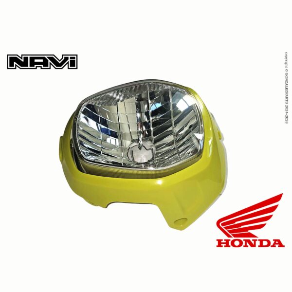 Honda Headlight & Cover Kit Hopper Green 2022-2023 Navi Nva110B OEM Up View