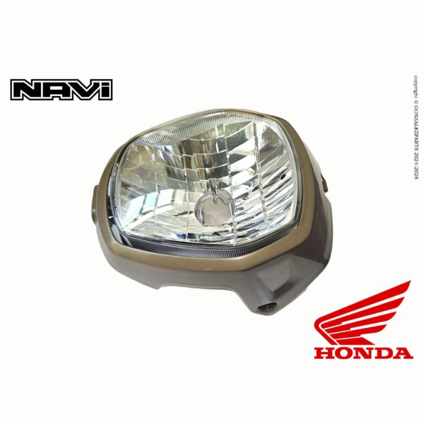 Honda Headlight & Cover Kit Ladakh Brown 2022-2023 Navi Nva110B OEM Left View