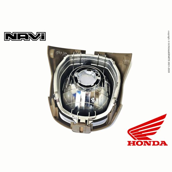 Honda Headlight & Cover Kit Ladakh Brown 2022-2023 Navi Nva110B OEM Rear View