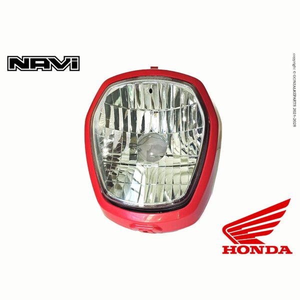 Honda Headlight & Cover Kit Patriot Red 2022-2023 Navi Nva110B OEM Font View