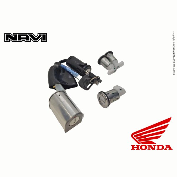Honda Ignition Lock Key Set 22-25 Navi Nva110B OEM 35010-K74-A00 Side View
