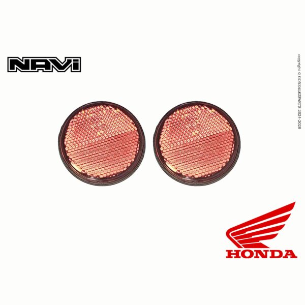 Honda Rear Back Fender Reflectors Red 2022-2025 Navi Nva110B OEM 33742-K21-901 Front View