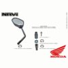 Honda Right & Left Mirror 2022-2023 Navi Nva110B OEM 88210-K74-A01/88220-K74-A01 Left Installation View